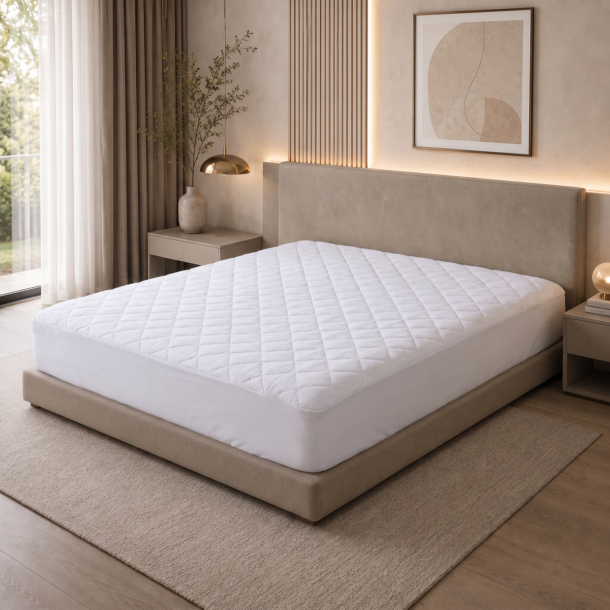 Protège Matelas Matelassé Triple Barrière
